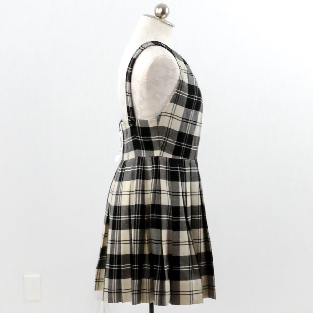 Anthropologie Jill Stuart 10 Wool Plaid Mini Dress - Picture 2 of 11